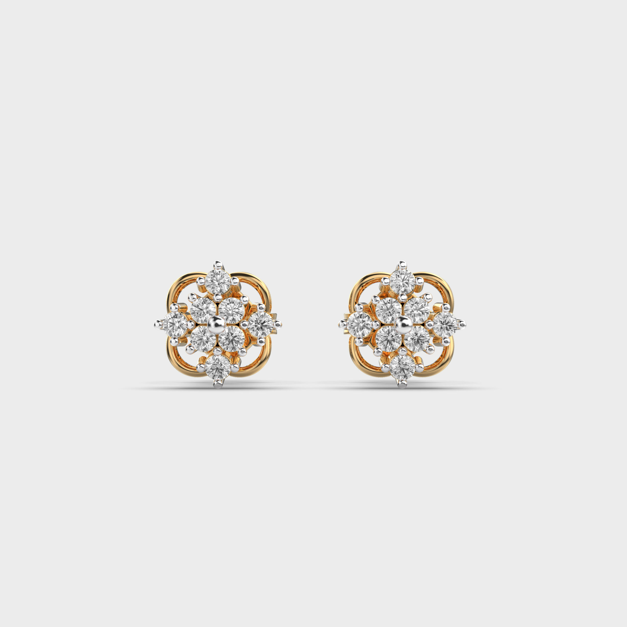 Infinite Firework Spark Diamond Studs