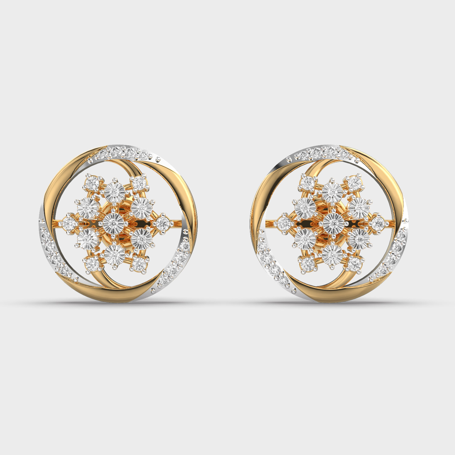 Mystical Splendour Flower Diamond Studs