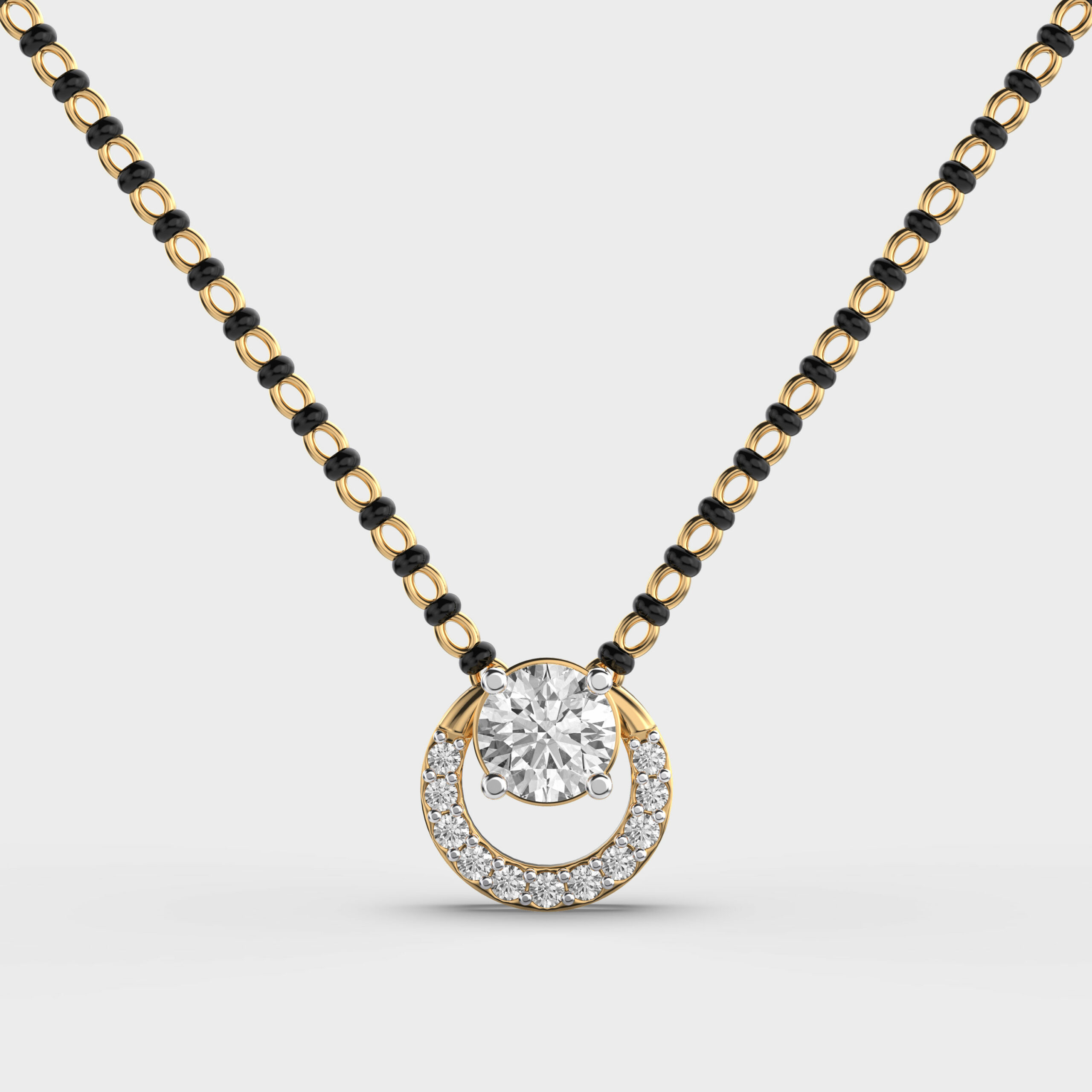Sanskriti Solitaire Mangalsutra Pendant (With Chain)