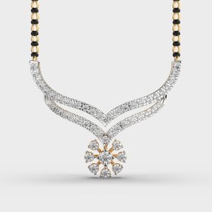 Traditional Sparkle Mangalsutra Pendant (With Chain)