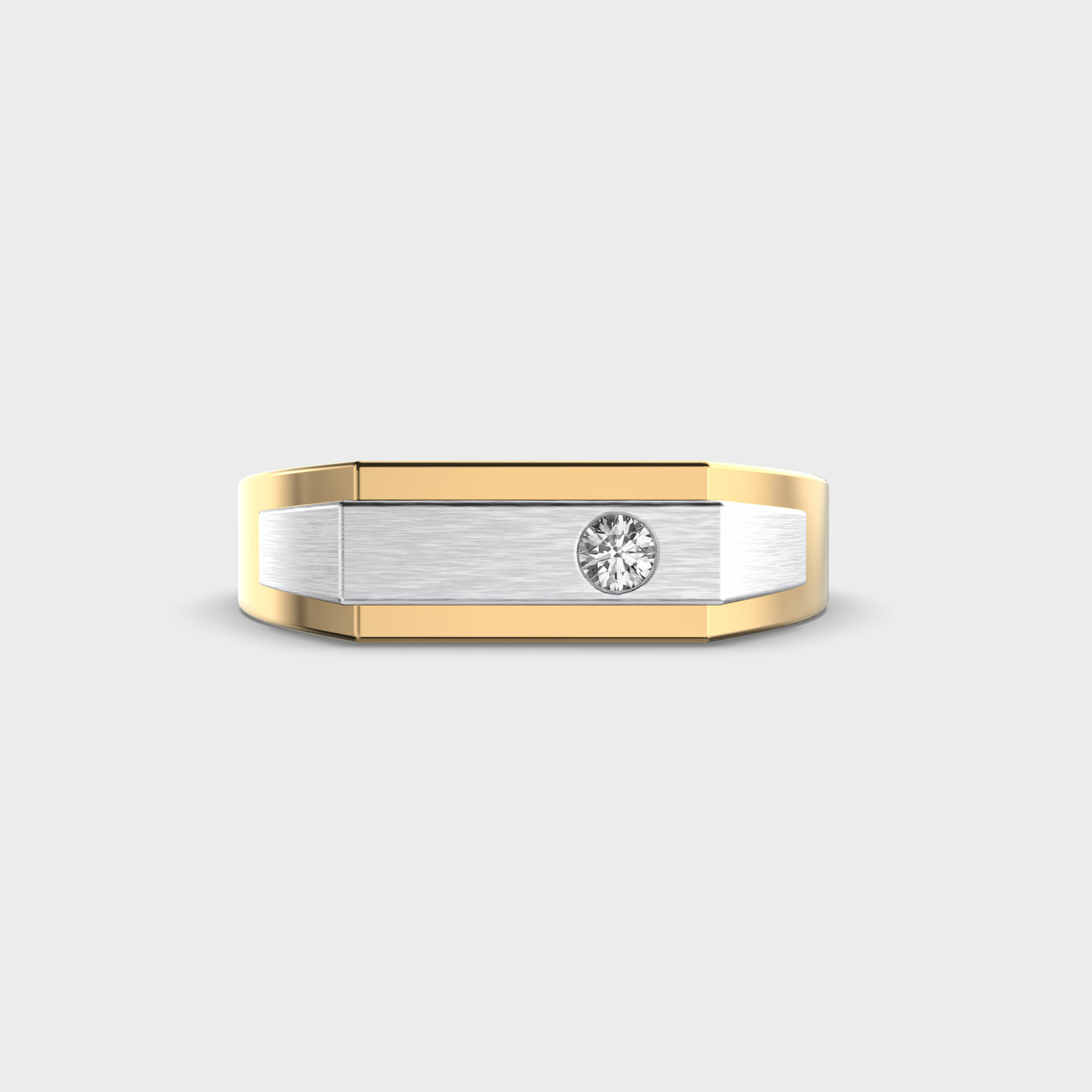 Falcon Crest Men Round Diamond Ring For Men
