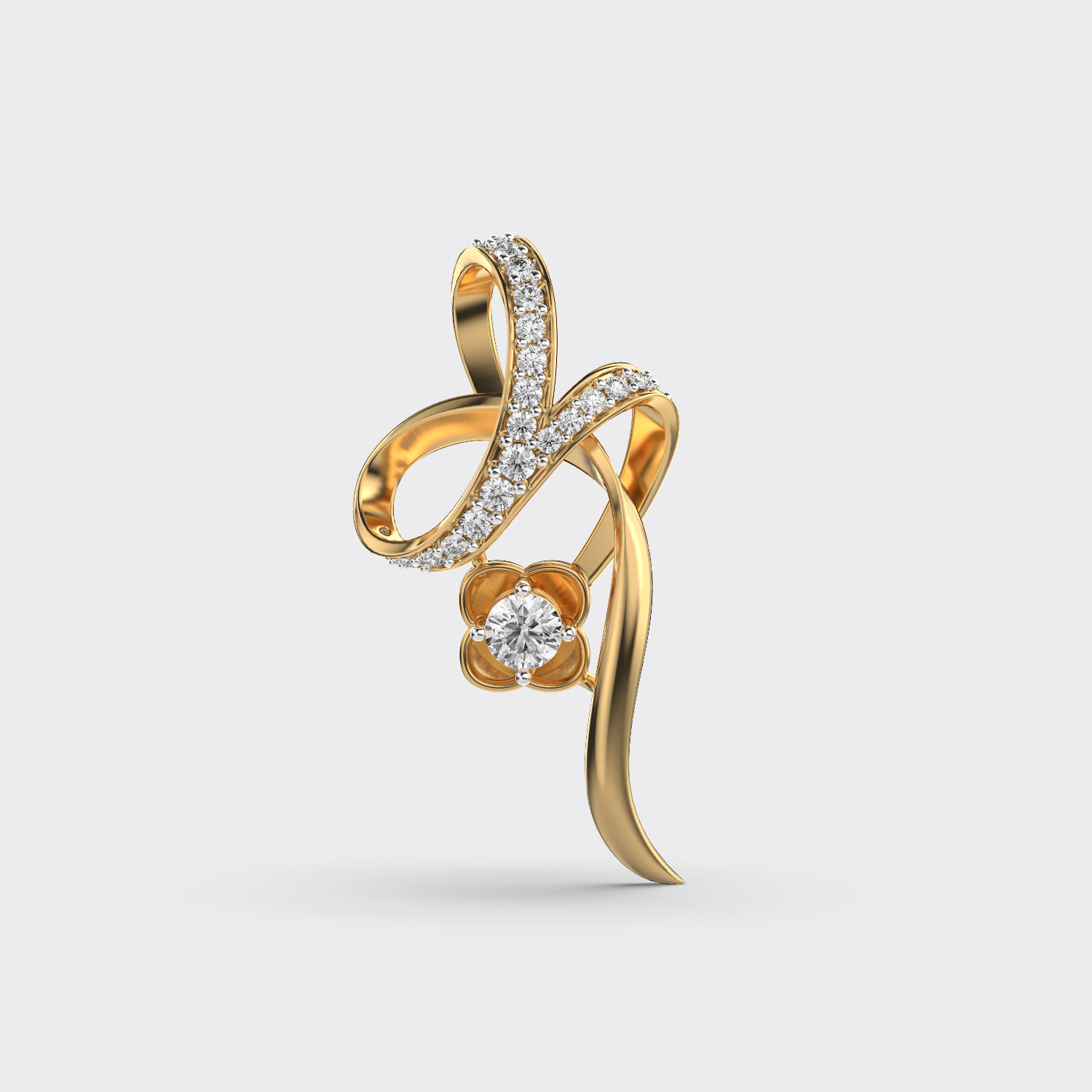 Blossomlight Diamond Encrusted Pendant (Without Chain)