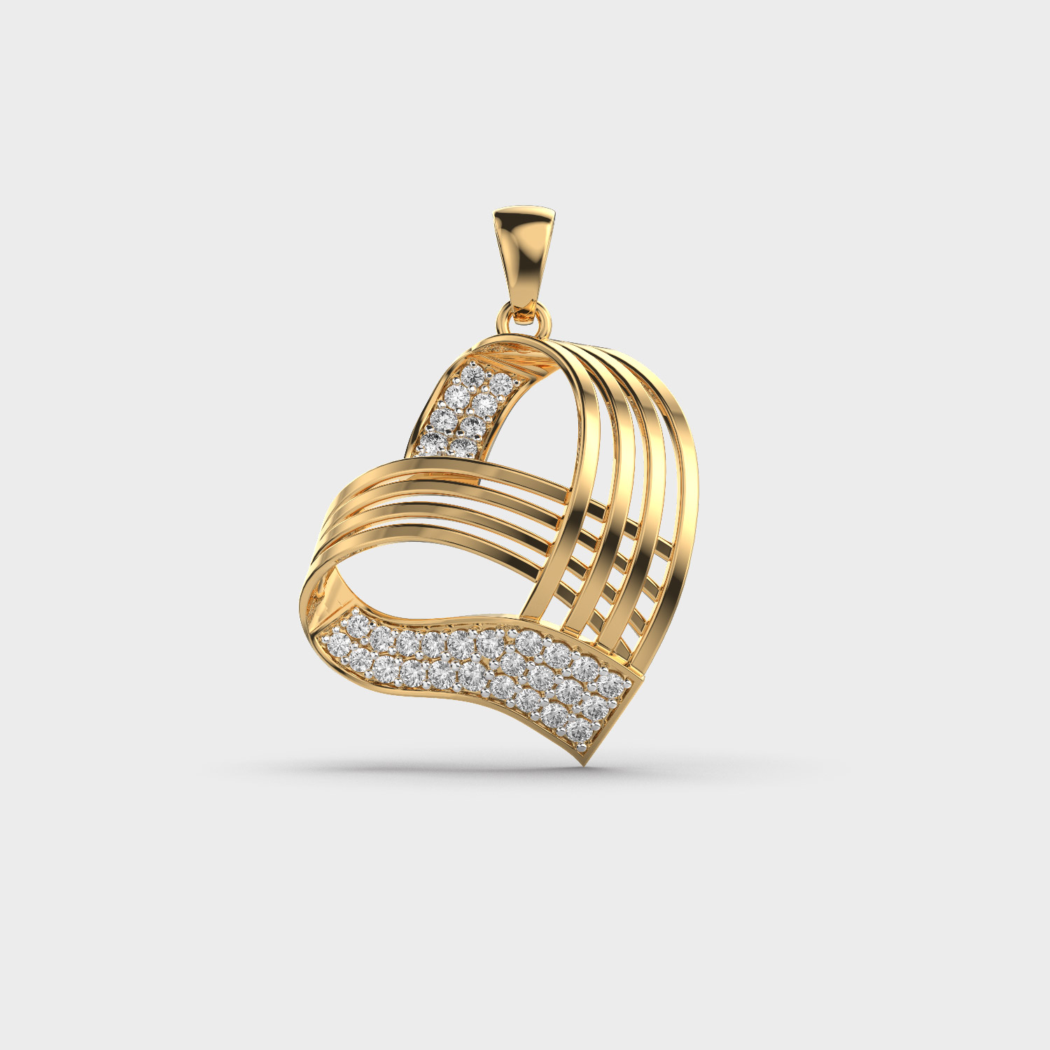 Love Link Diamond Pendant (Without Chain)