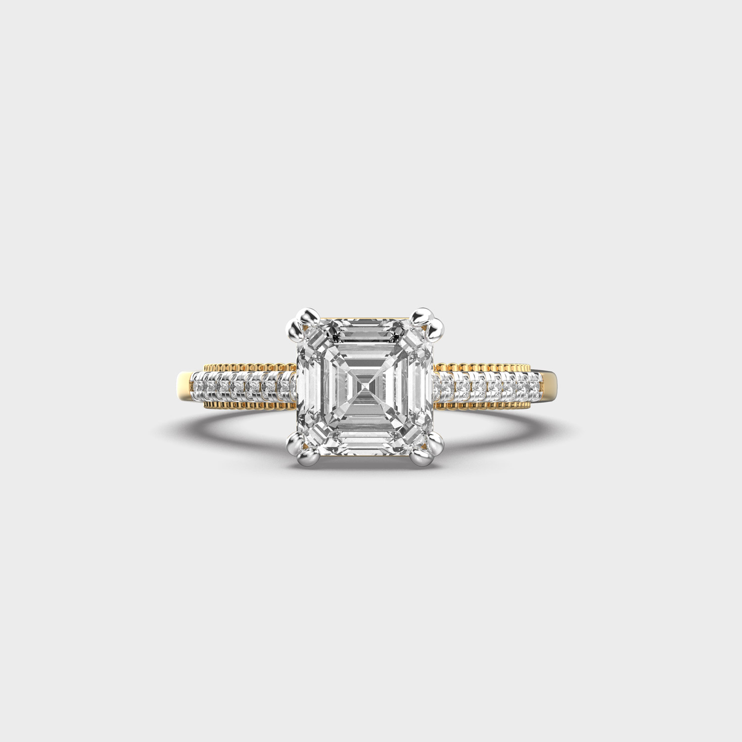 Squared Together Diamond Ring