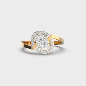 Fine Curves Diamond Ring