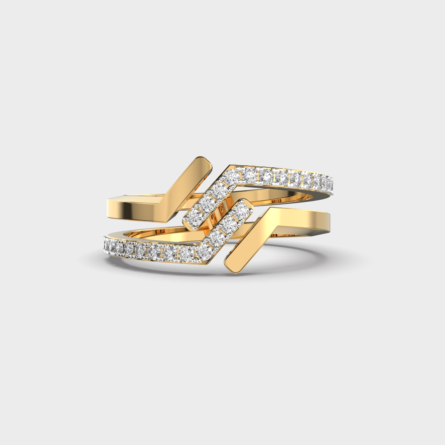Slim Spark Cocktail Diamond Ring