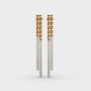 Sleek Minimalist Diamond Earrings