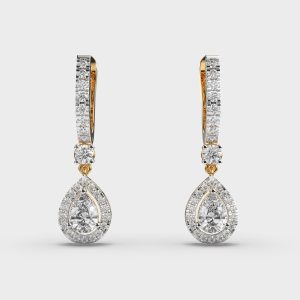 Dangling Drops Diamond Earrings
