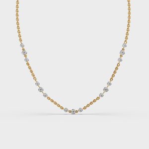 Linked Dots Diamond Necklace