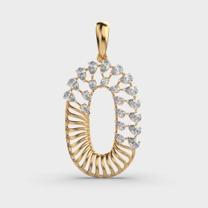 Guarded Petals Diamond Pendant