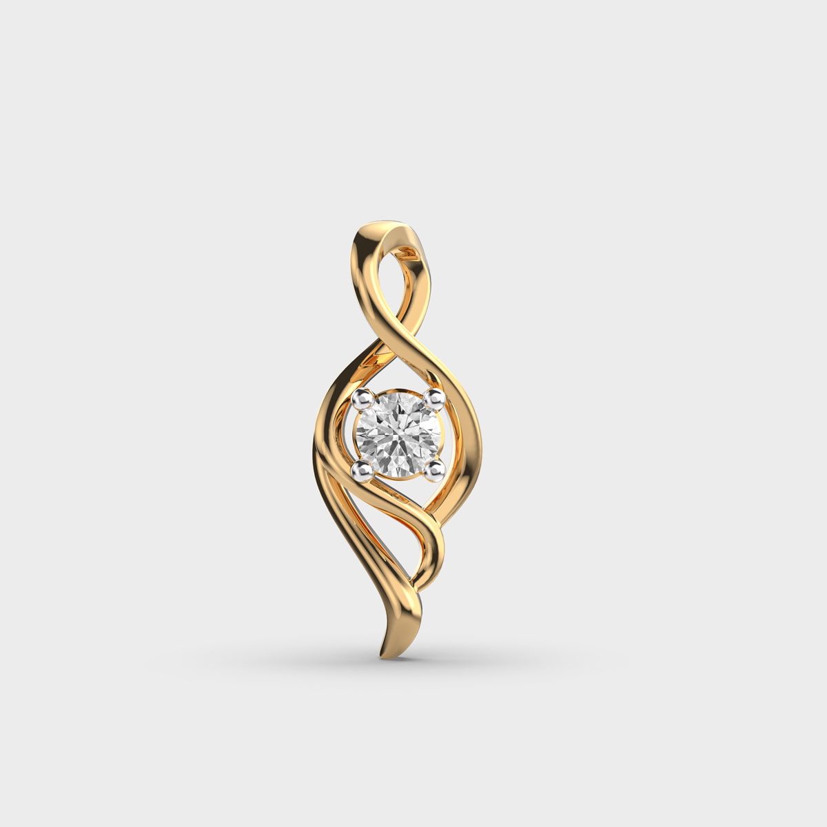 Swirlcrest Diamond Core Pendant (Without Chain)