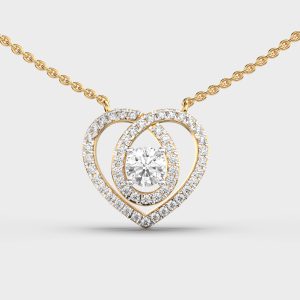 Deep in Heart Diamond Pendant