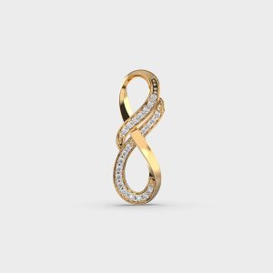Twisted Infinity Diamond Pendant