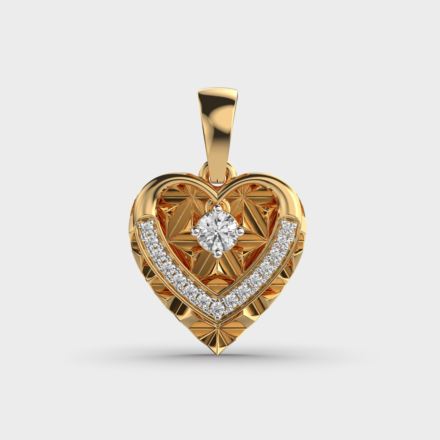 Heart Of My Heart Diamond Pendant (Without Chain)