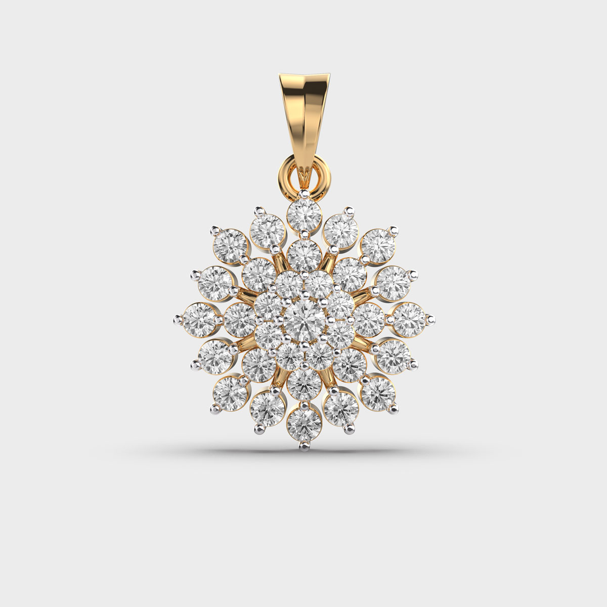 Verabloom Diamond Encrusted Pendant (Without Chain)