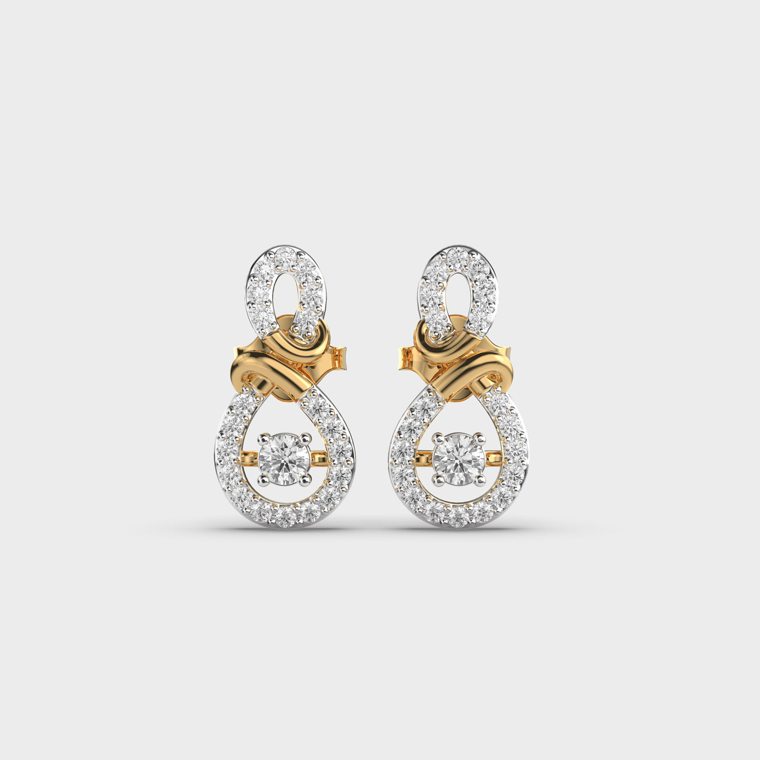 Luna Lupa Diamond Loop Earrings