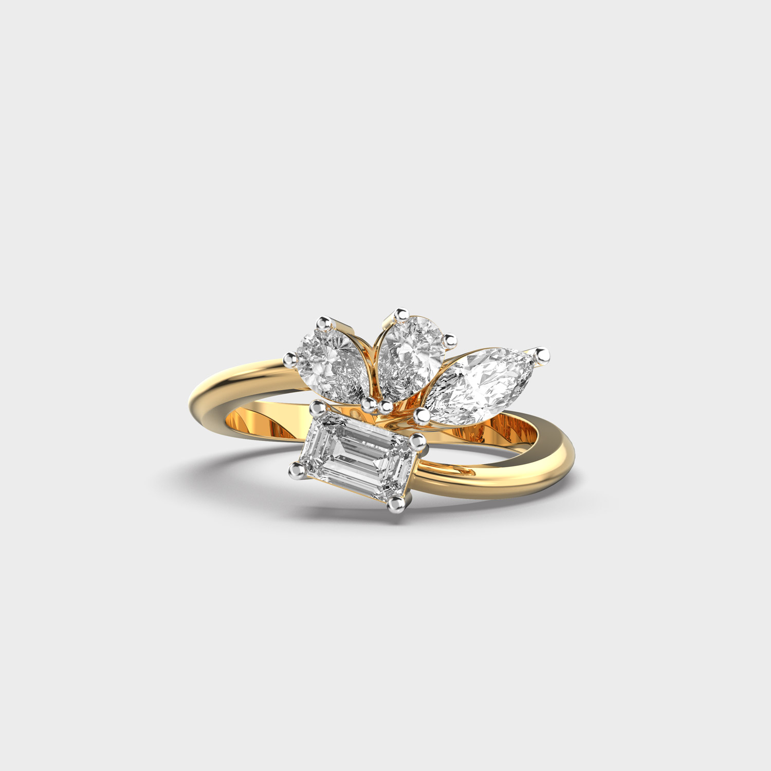 Shimmering Velvet Vogue Diamond Ring