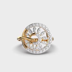 Endearing Curve Diamond Ring