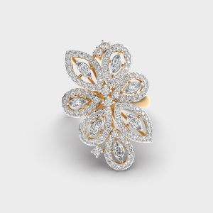 Feminine Touch Diamond Ring