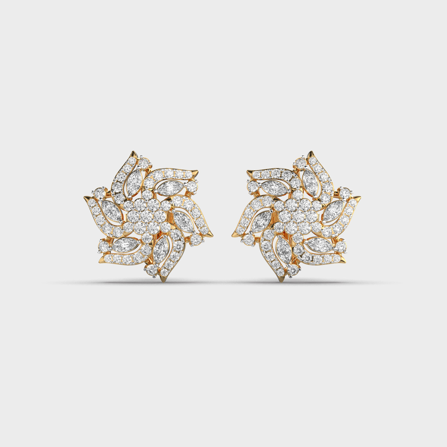 Beautiful Daisy Diamond Stud