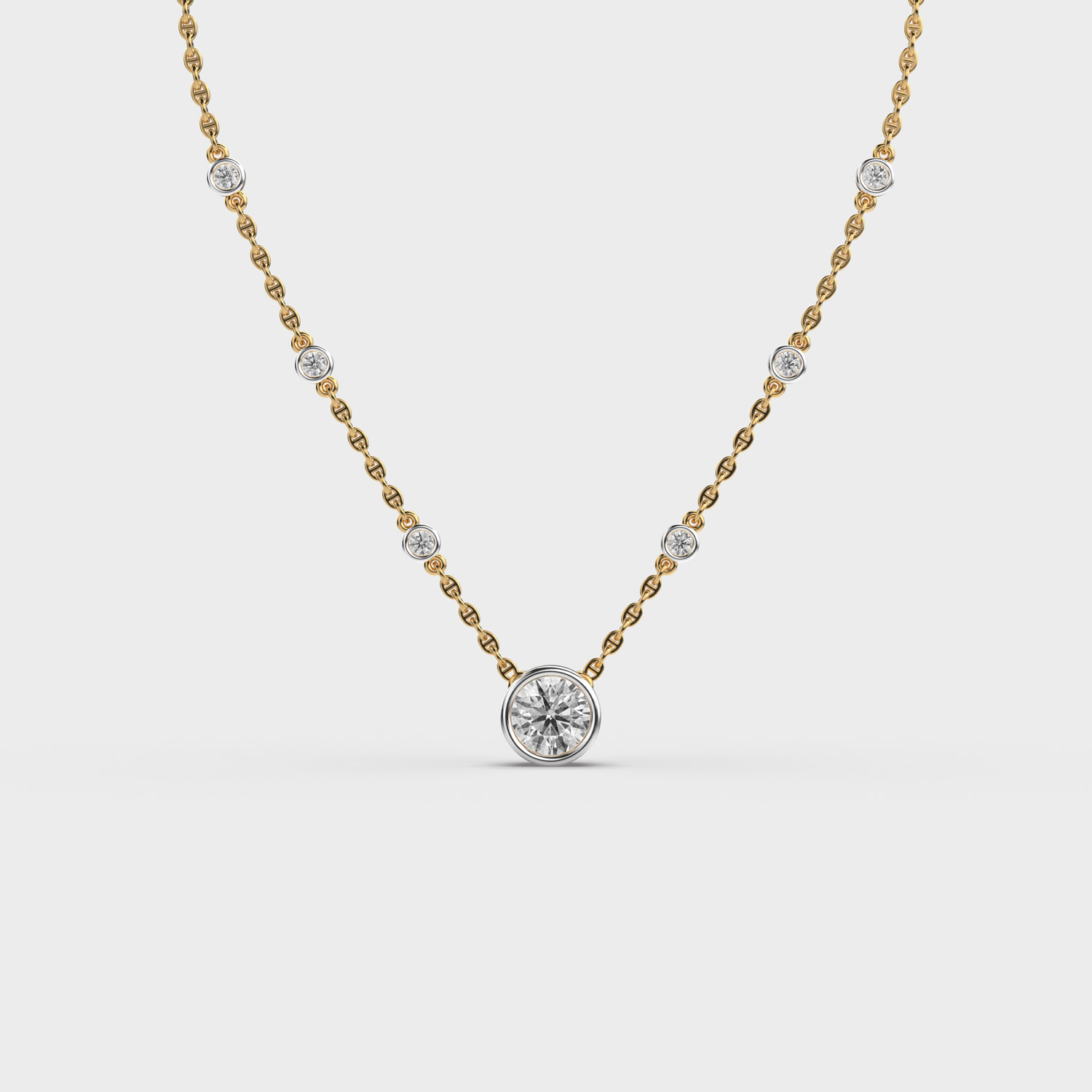 Blushing Sparkle Diamond Necklace