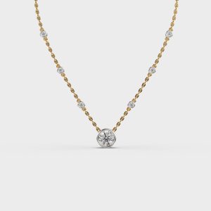 Blushing Sparkle Diamond Necklace