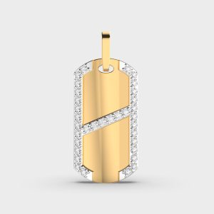 Rectangular Blade Diamond Pendant