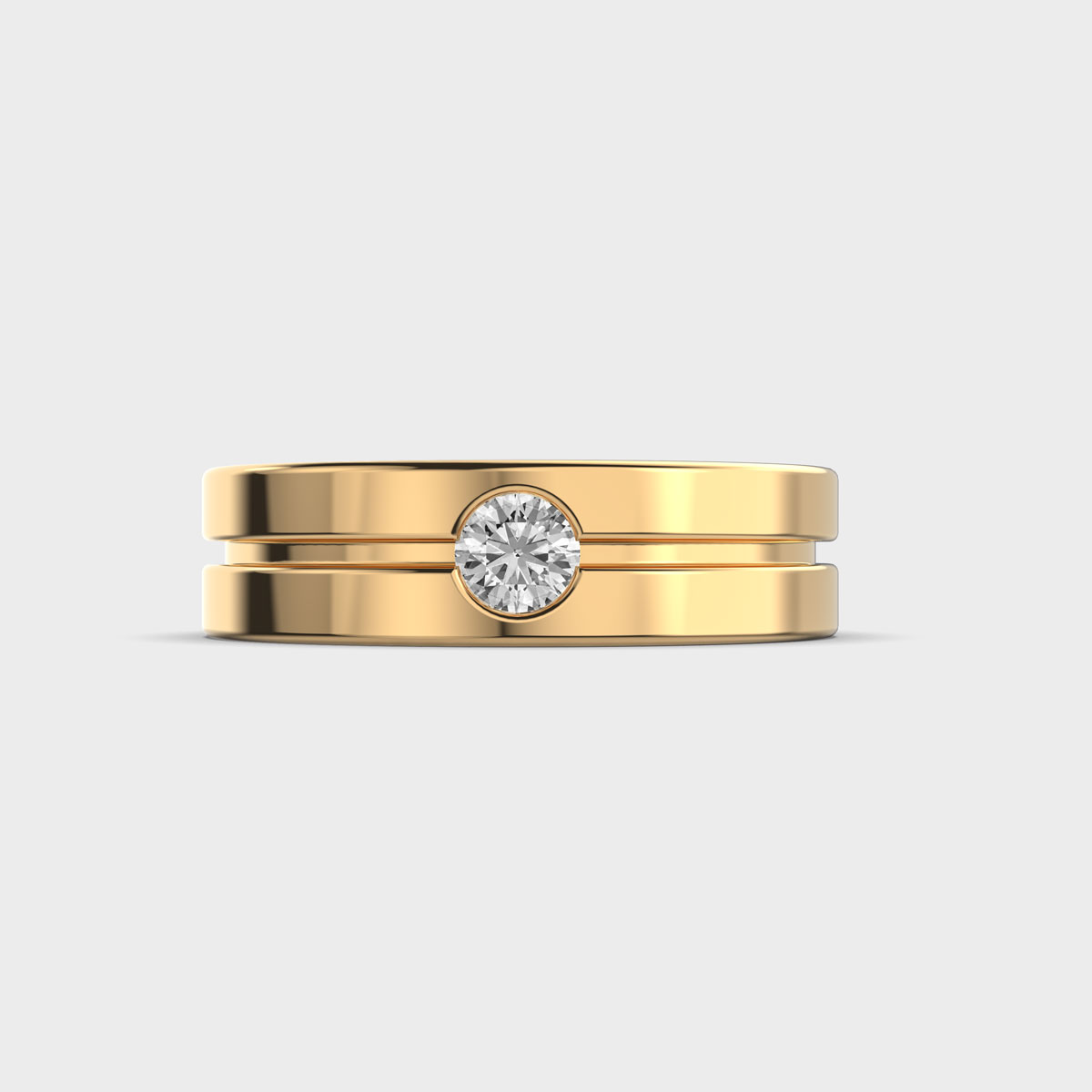 Dual Band Diamond Ring