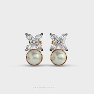Bloomlight Pearl Drops Diamond Earrings