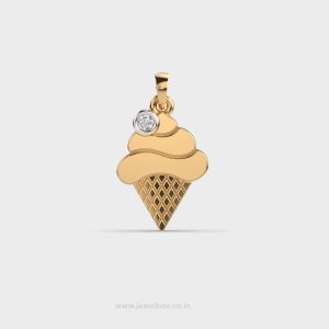 Ice Cream Diamond Pendant