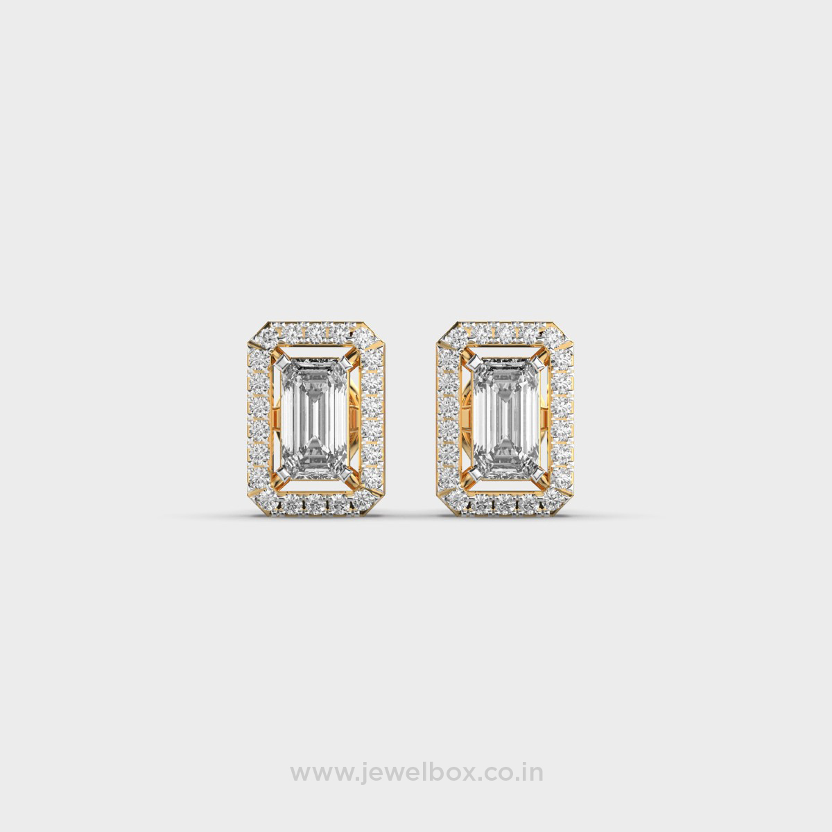 Opulent Art Deco Baguette Diamond Studs