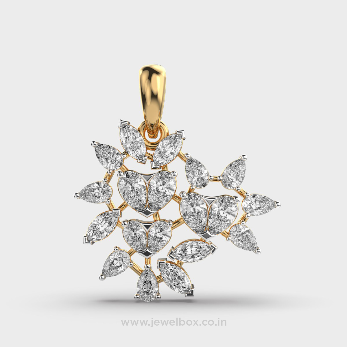 Daisydew Marquise Diamond Pendant (Without Chain)