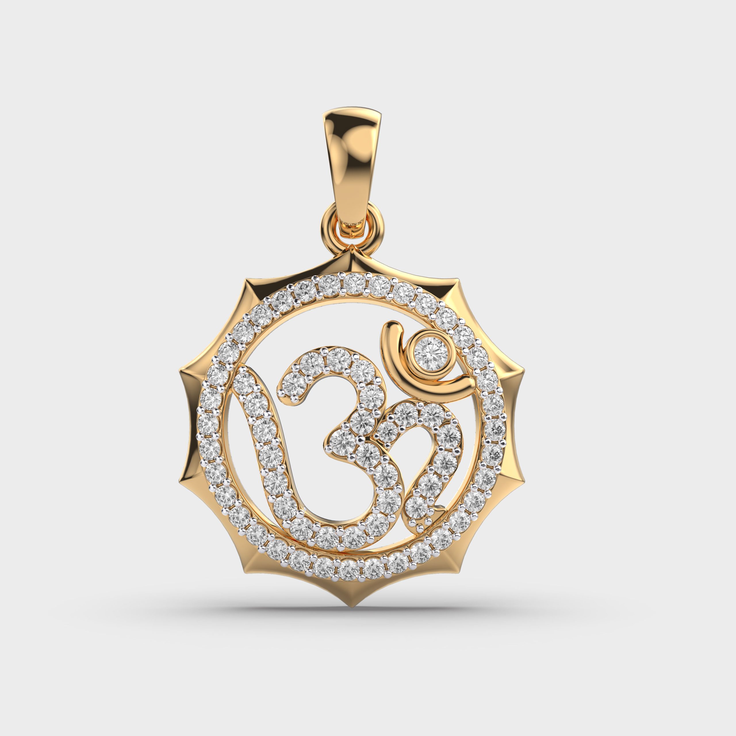 Decagonal Divinity Diamond Pendant (Without Chain)