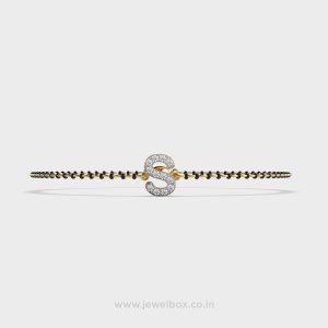 Diamond Encrusted S Mangalsutra Bracelet