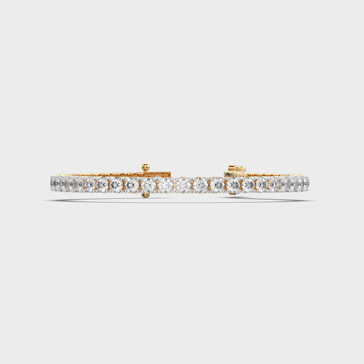 Minimal Round Diamond Tennis Bracelet