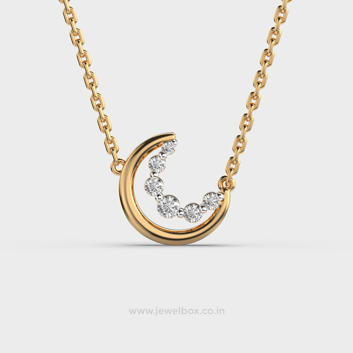 Mystic Noctura Moon Diamond Necklace