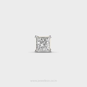 Princess Cut Diamond Prism Stud