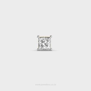 Statement Princess Cut Diamond Stud