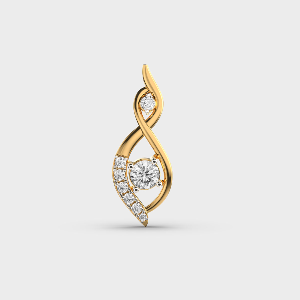 Scintillating Round Diamond Pendant (Without Chain)
