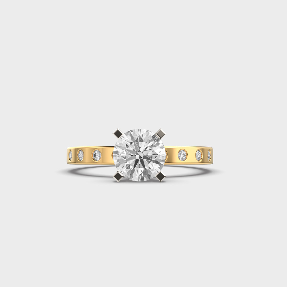 Sparkling Woven Light Diamond Ring