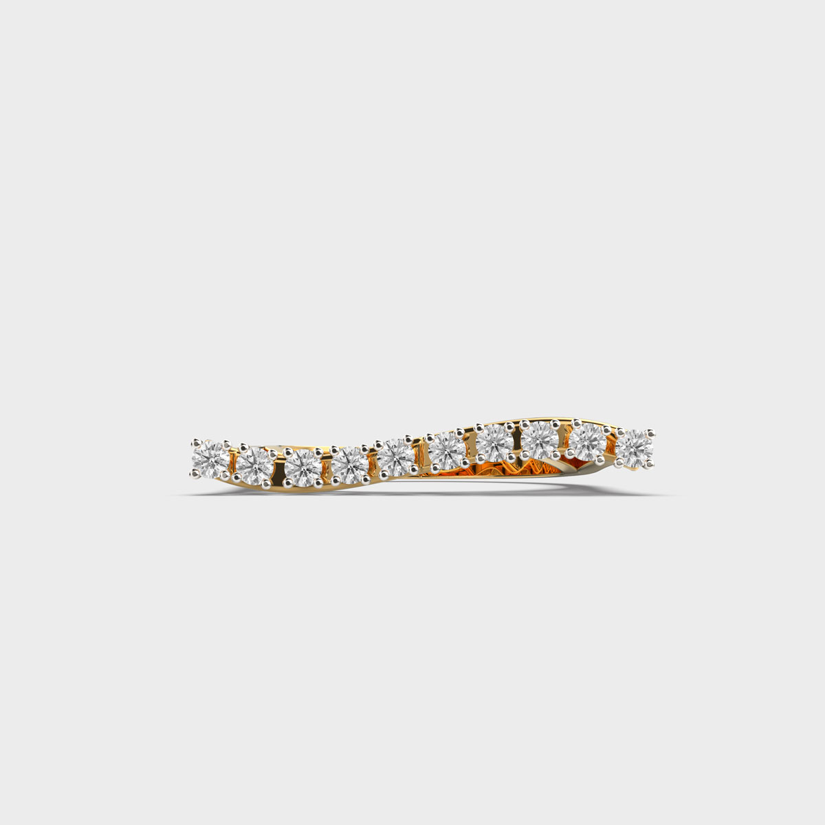 Dazzling Fantasia Wave Diamond Ring