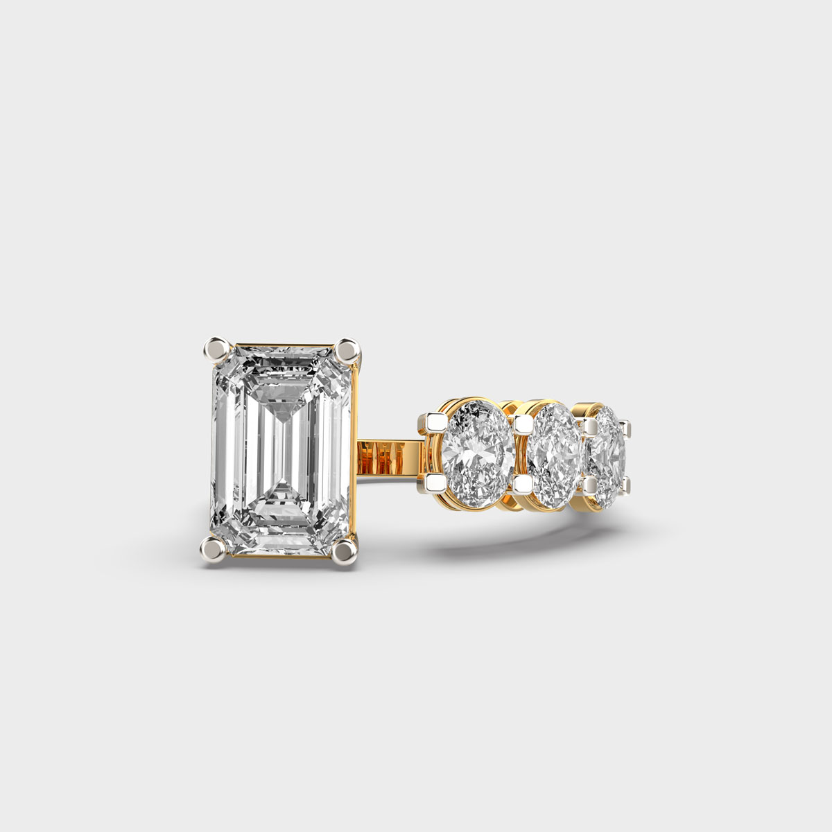 Loopora Trilusture Diamond Cocktail Ring