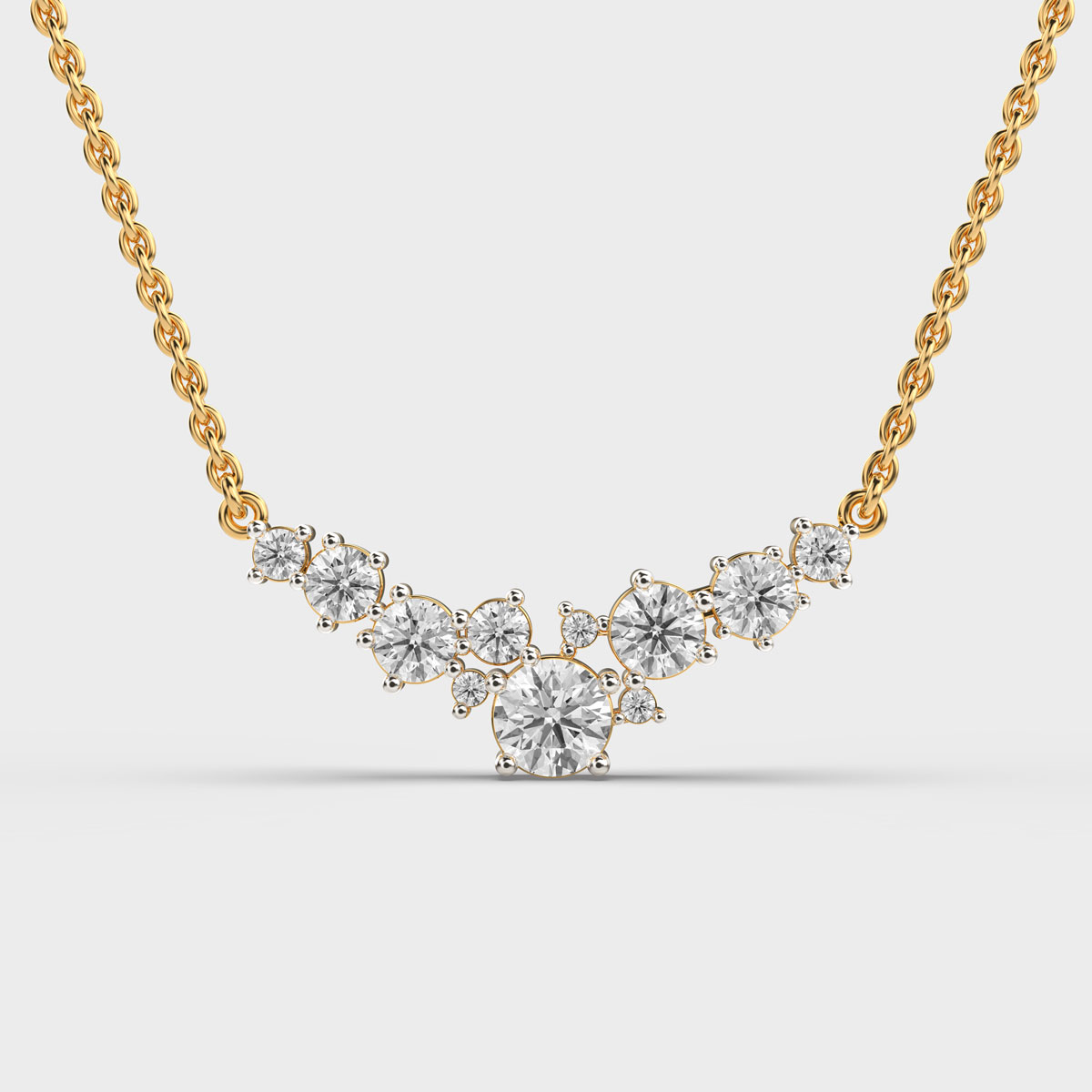 Clara’s Glimmering Diamond Pendant (With Chain)