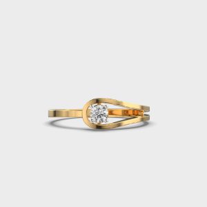 Sleek Glow Diamond Ring