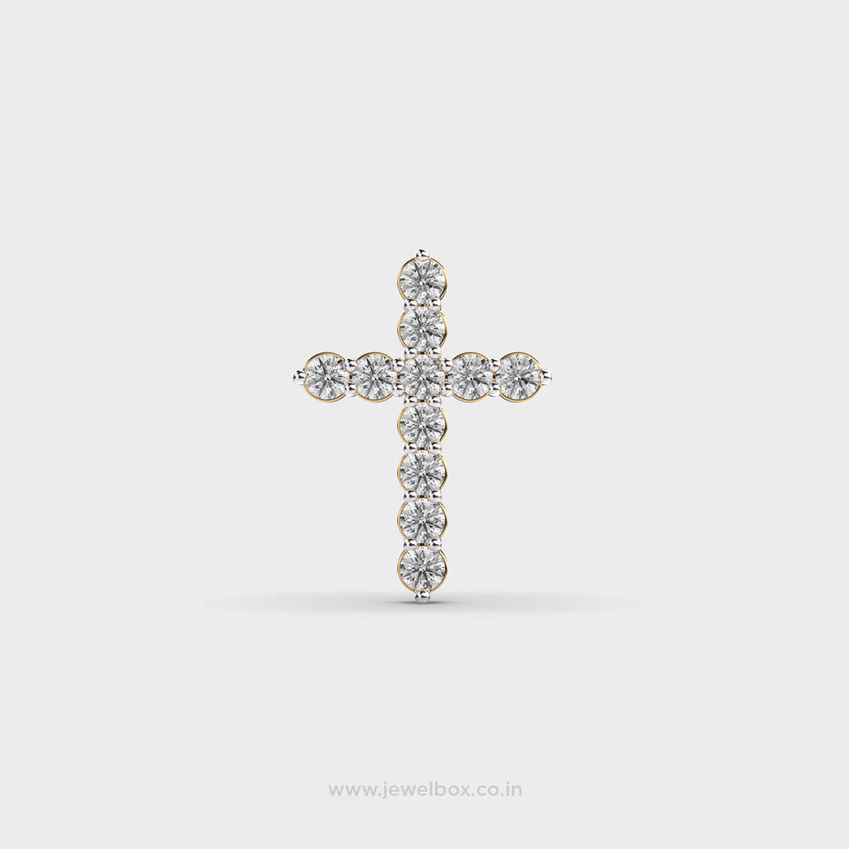 Jesus Cross Diamond Pendant (Without Chain)