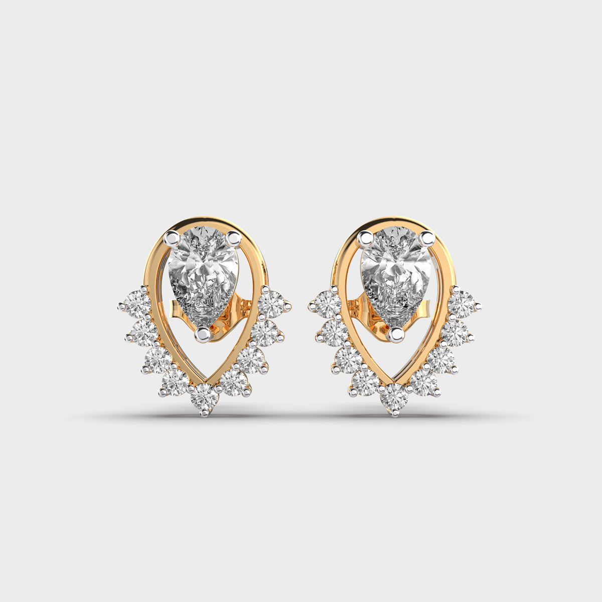 Shimmering Madame Castafore Diamond Earrings