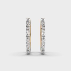Everlasting Circle Diamond Hoops