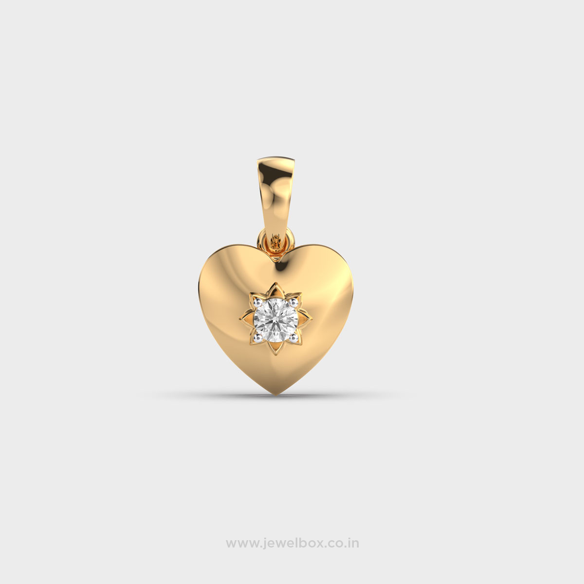 Little Happy Hearts Round Diamond Pendant For Kids