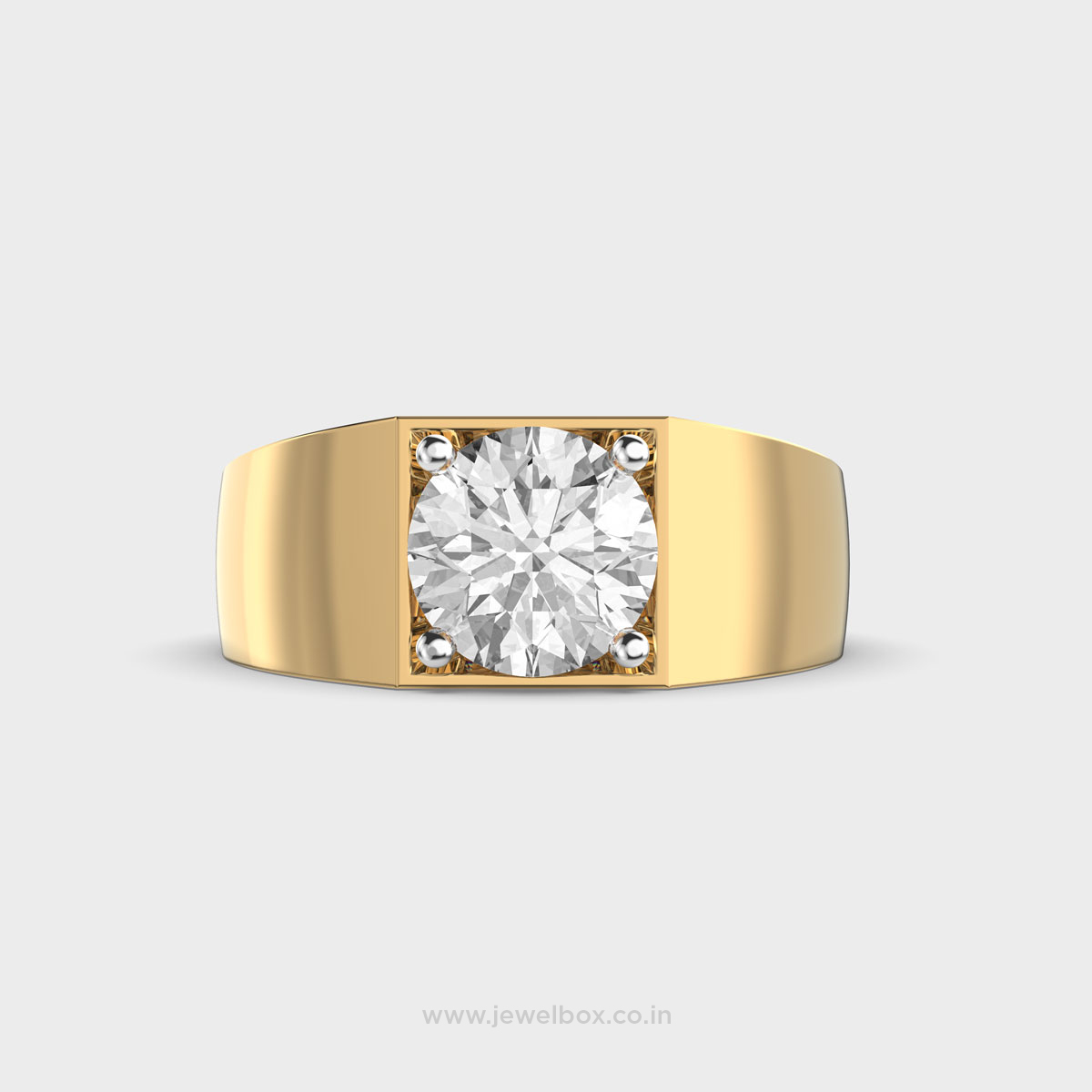 Chunky Band Diamond Ring For Men