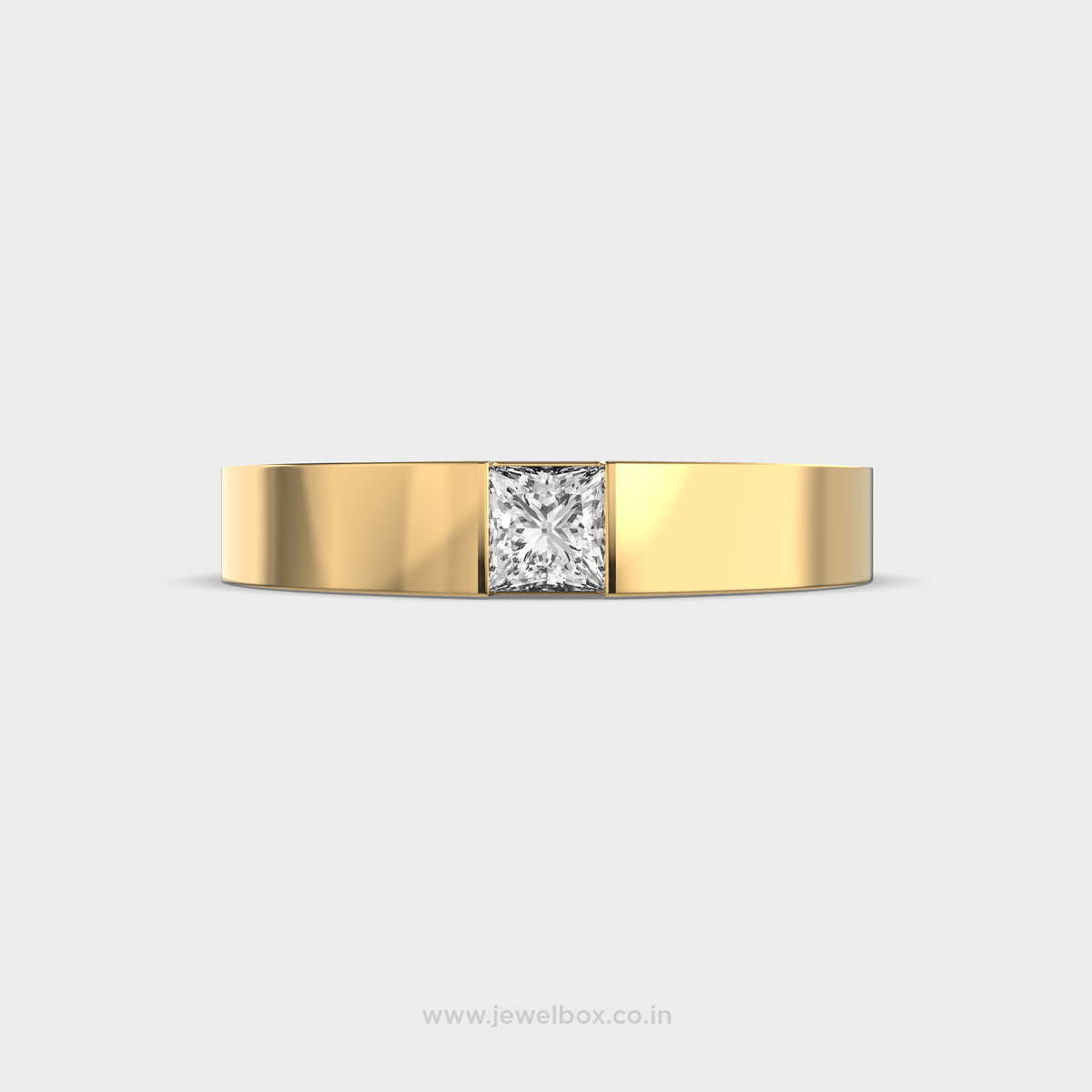 Sorano Princess Cut Diamond Band Ring For Men